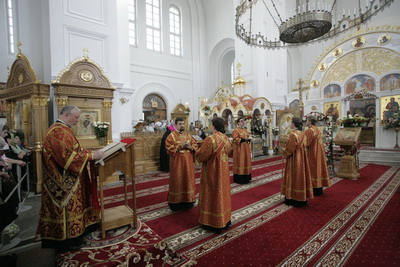 Чтение Евангелия на Литургии